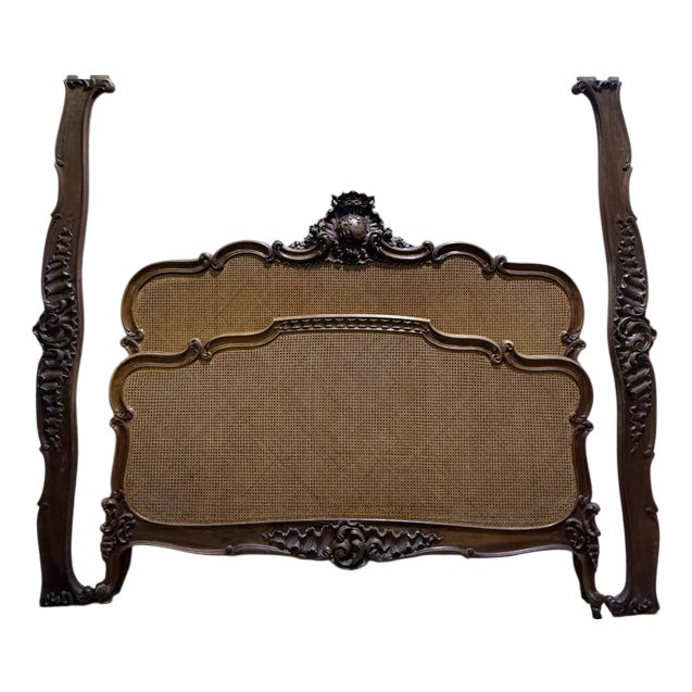 Louis XV Style Cane Bed For Sale