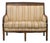 French Restoration Mahogany Settee With Dolphin Carved Arms, Early 19th Century For Sale