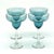 Mid 20th Century Timeless Classic Teal Crystal Margarita Glasses - Set of 4 For Sale - Image 5 of 8