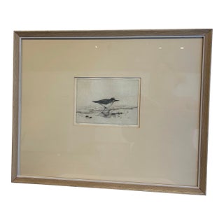 Original Intaglio Print Titled the Sandpiper by Betty Harrington For Sale