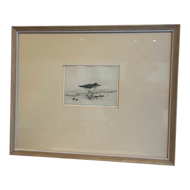 Original Intaglio Print Titled the Sandpiper by Betty Harrington For Sale