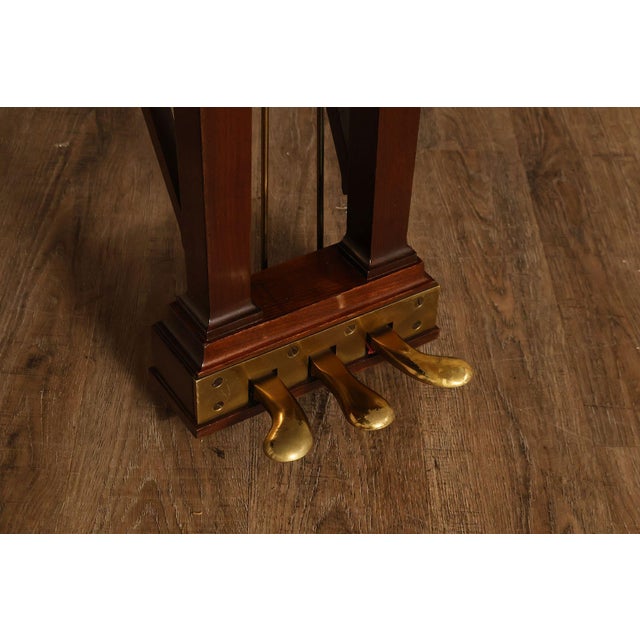 1929 Steinway & Sons Model M Vintage Walnut Grand Piano With Bench For Sale - Image 14 of 18