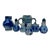 Vintage Westerwald Wertarbeit Salt-Glaze Cruet Set- 8 Pieces For Sale