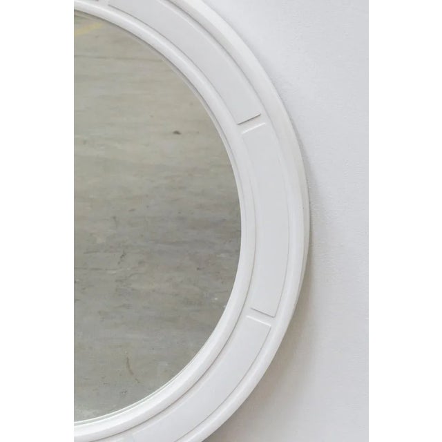 Carrara & Matta round mirror mod. Europe In excellent condition Dimensions: diameter 66.5 cm This piece has an attribution...