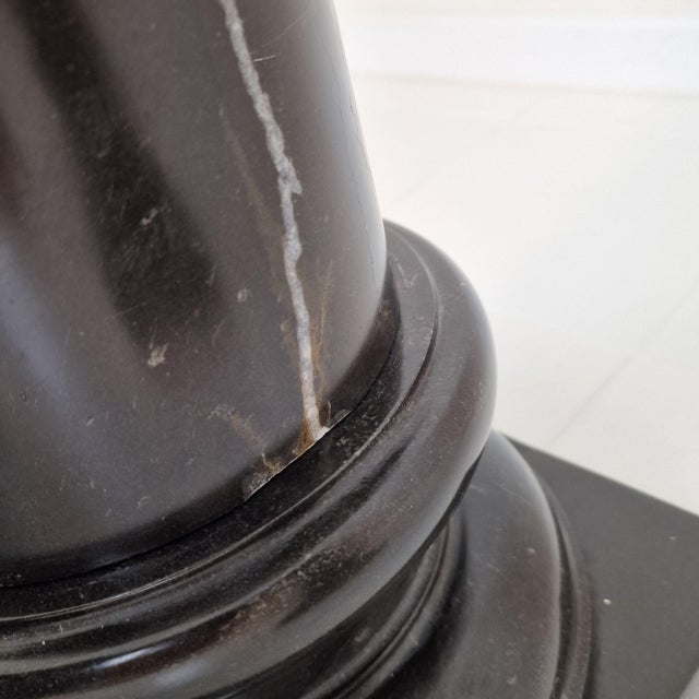 Black Pedestals in Belgian Hardstone, Set of 2 For Sale - Image 17 of 18
