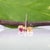 Metal Mozambique Ruby Stud Earrings, Solid 14k Gold, 3mm Round, July Birthstone, Pair For Sale - Image 7 of 7