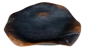 Andrianna Shamaris Charred Sculptural Bowl Or Platter