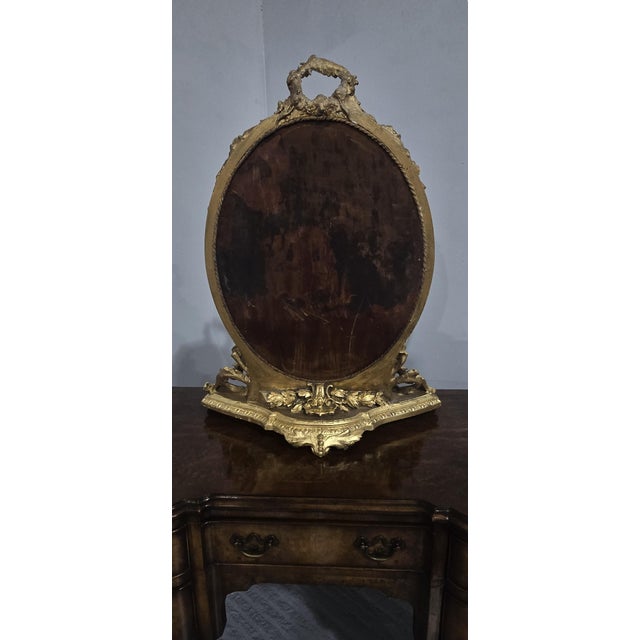Victorian Gilt Dressing Table Mirror, 1850s For Sale - Image 14 of 16