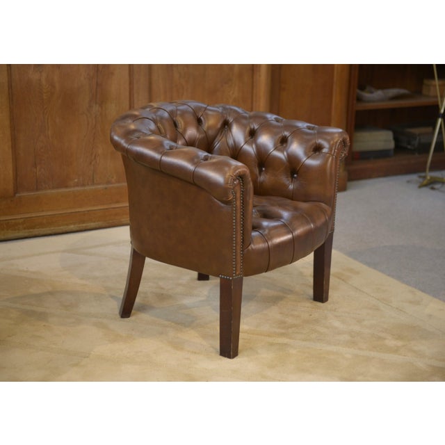 Vintage Leather Club Chairs, 1990s, Set of 2, in Very Good conditions. Designed 1990 to 1999
