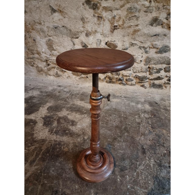 Brown Antique Adjustable Display Stand from Stockman Paris, 1900 For Sale - Image 8 of 11