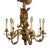 Venetian Gilt Wood Monkey 8 Light Chandelier Marked Italy For Sale