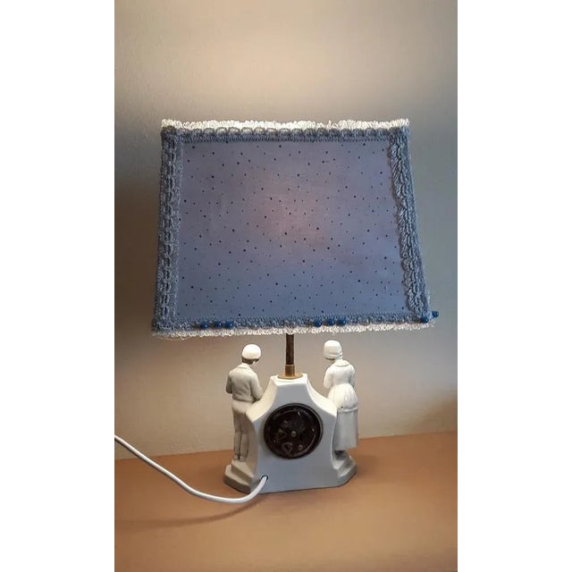 Ancient Porcelain Momento Mori Table Lamp, 1890s For Sale - Image 10 of 11