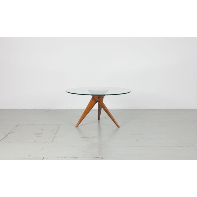 Wood Vintage Side Table in Wood, 1940s For Sale - Image 7 of 18