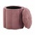 The Fleur velvet storage ottoman brings a soft, playful touch to any space. Its flowery silhouette and plush velvet...