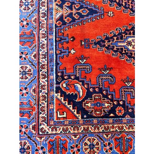 Large Vintage Handknotted Wool Rug from Wiss For Sale - Image 4 of 5