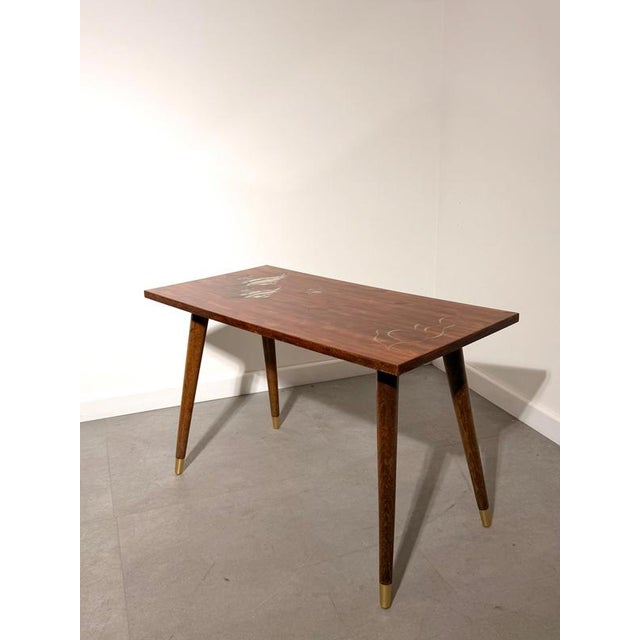 Mid-Century Modern Coffee Table with Fish Motif For Sale - Image 5 of 5