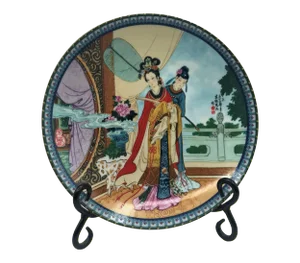 Vintage 1986 Imperial Jingdezhen Porcelain Beauties of the Red Mansion Collector's Plate