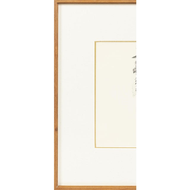 Modern Manuel Cargaleiro, Abstract Composition India Ink on Paper, 1969, Canvas For Sale - Image 3 of 8