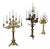 19th Century Neo-Gothic Brass Candlesticks, Set of 2 For Sale