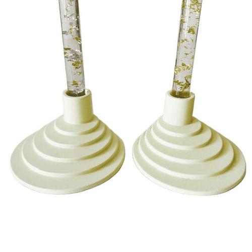 Vintage Ypperlig Candlesticks from Ikea, 1990s, Set of 2 For Sale - Image 5 of 6