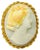 20th Century Oval Pendant in Yellow Gold Cameo in 18k, 1920s For Sale