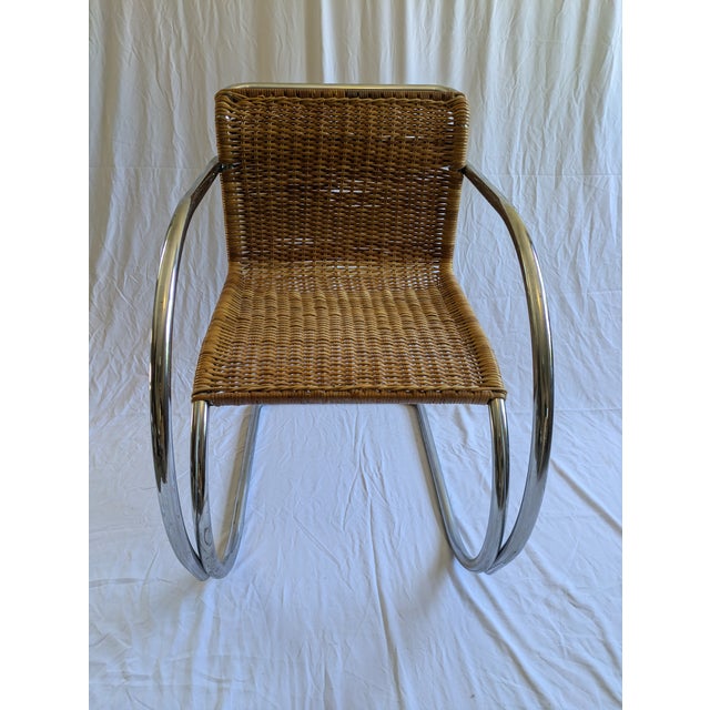 Set of 4 iconic MR20 chairs in the style of / attributed to Mies Van Der Rohe. Unknown date of origin and no makers marks....