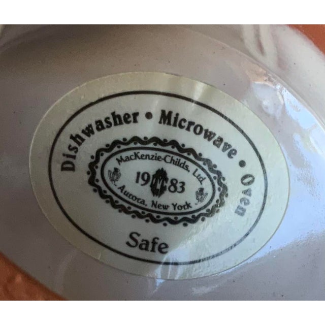 Ceramic 1990s Mackenzie Childs Sugar Bowl and Creamer For Sale - Image 7 of 7