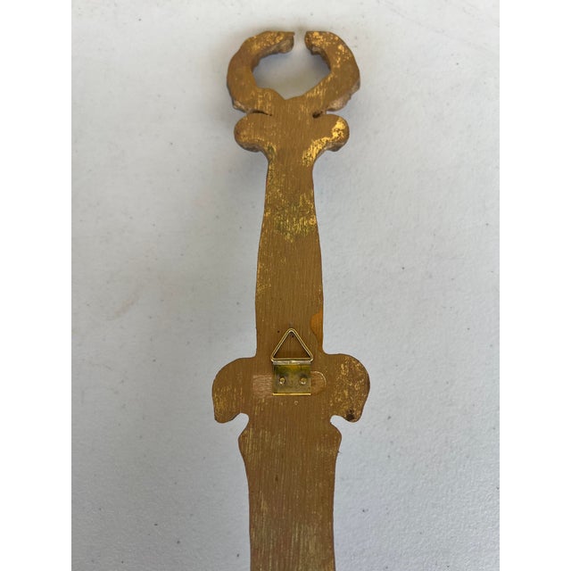 Late 20th Century Pair of Gold Plate Wall Holders by Chelsea House - 2 For Sale - Image 9 of 11
