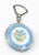 We are selling this very pretty baby blue and floral decorated guilloche enamel compact on a sterling silver body. The...