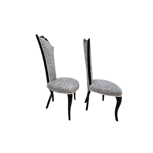 Mid 20th Century Mid 20th Century 6 French Art Deco Style Dining Chairs Inspired by Christopher Guy For Sale - Image 5 of 12