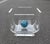 Vintage Square Coffee Table in Acrylic with Marble and Glass, 1980s For Sale - Image 9 of 16