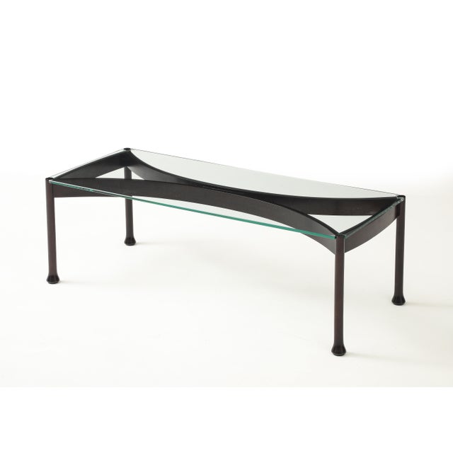 1960's Mid-Century Modern Italian Coffee Table With Glass Top For Sale - Image 13 of 17