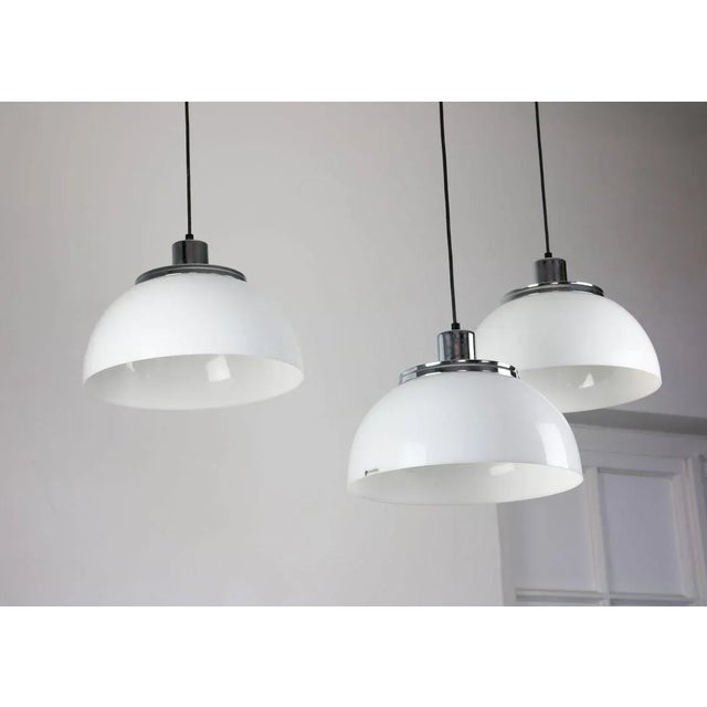 Guzzini Vintage 2240 Faro Pendant Lamp by Luigi Massoni from Guzzini & Meblo, 1960s, Set of 3 For Sale - Image 4 of 14