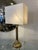 Metal Brass Table Lamp with a Faux Bamboo Stem, 1970s For Sale - Image 7 of 13
