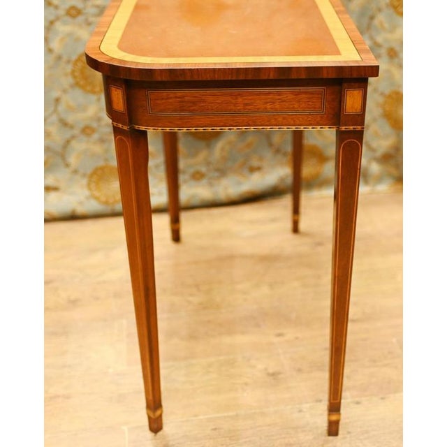 Hollywood Regency Regency Console Tables in Mahogany, Set of 2 For Sale - Image 3 of 7