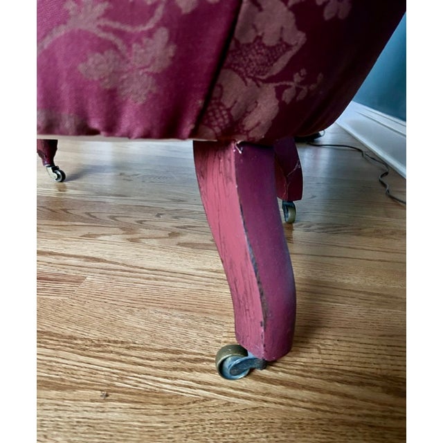 Antique Late 19th Century English Slipper Chair For Sale - Image 9 of 13