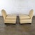 Wood Late 20th Century Modern Round Back Slipper Chairs by Hickory Kay Lyn Tan Upholstery a Pair For Sale - Image 7 of 18
