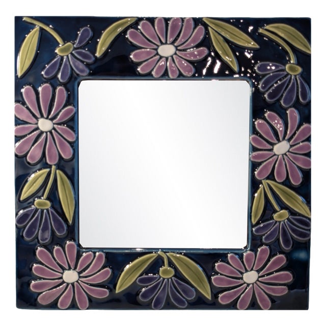 Square Mirror by Mithé Espelt, 1965 For Sale