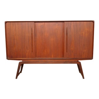 Vintage Danish Highboard in Teak from Clausen & Søn For Sale