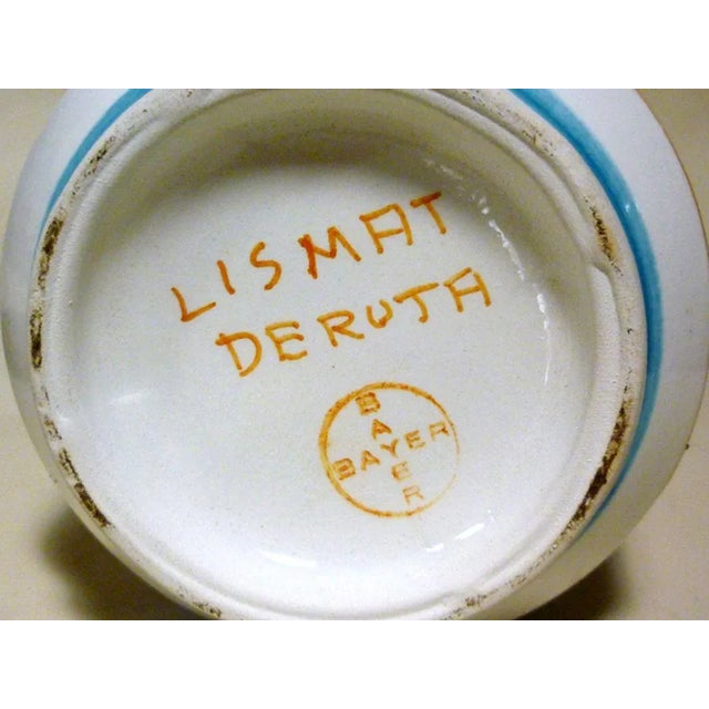 Vintage Ceramic Apothecary Vases from Deruta, 1960s, Set of 2 For Sale - Image 4 of 5