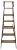 Industrial Wooden Archive Ladder, 1950s For Sale