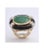 Beautiful Ring. Ca 1960 sized with a gold plaque under sizer WEBB 18k - 900Plat Center stone - Oval green jade stone -...
