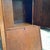 Tan 1920s Antique Oak Side by Side Cabinet, Desk, Curio For Sale - Image 8 of 10