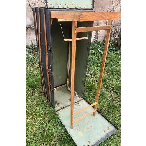 Black American Cabin Trunk in Wood For Sale - Image 8 of 13