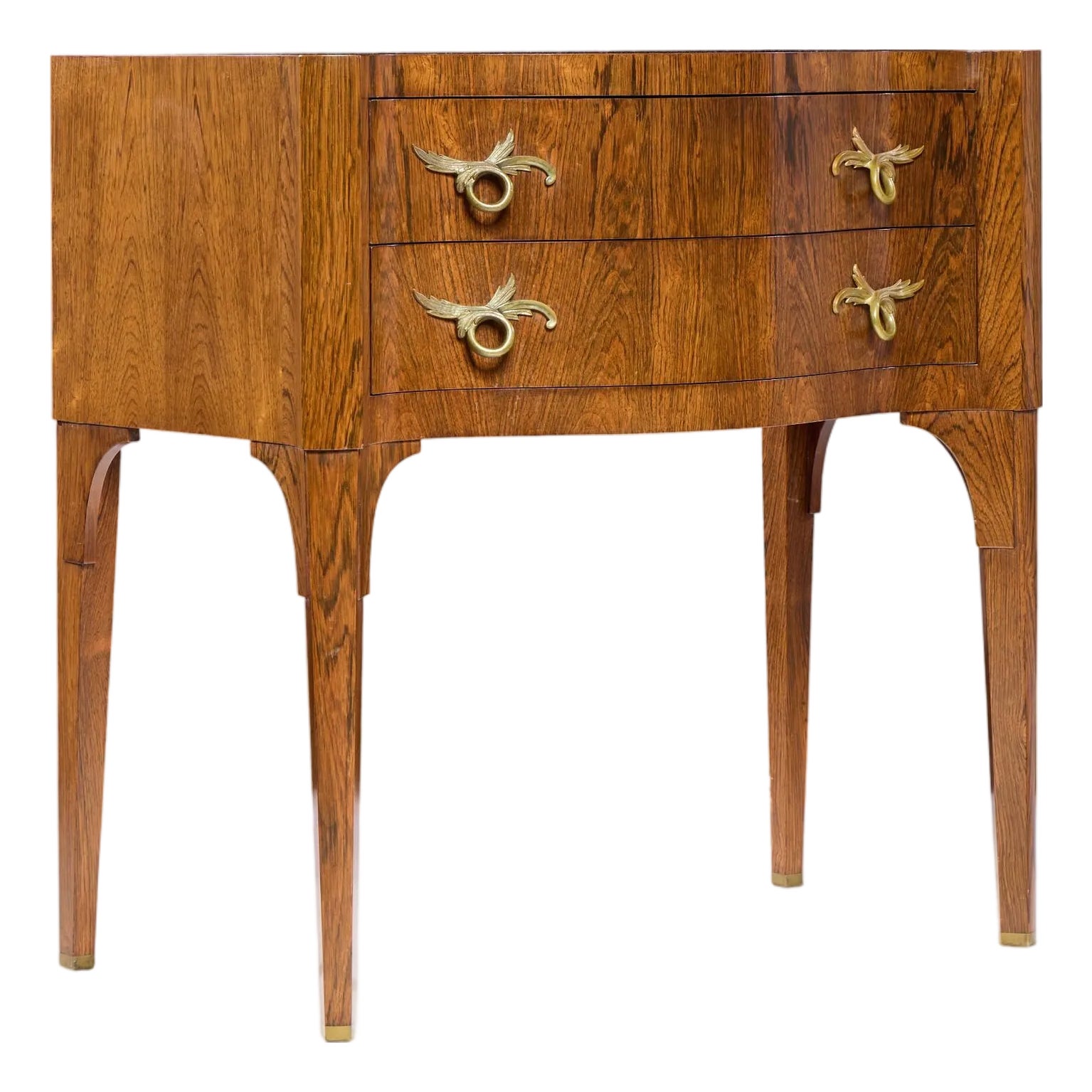 Edward Wormley for Dunbar Mid Century Rosewood and Brass Commode ...