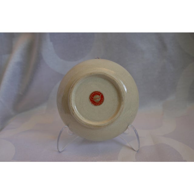 Mid 20th Century Vintage Graf Hand-Crafted German Crackle Art Pottery Bowl For Sale - Image 5 of 5