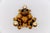 Gold Vintage Gilded Florentine Flush Mount by Hans Kögl, Germany, 1960s For Sale - Image 8 of 9