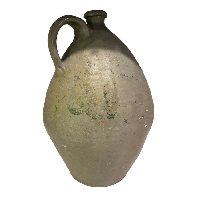 1900s Large Clay Water Jug For Sale