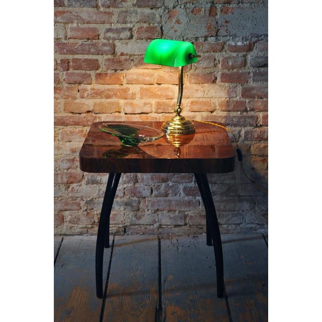 Art Deco Table Lamp in Brass and Glass, Czech, 1920s For Sale - Image 12 of 14