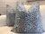 Cowtan and Tout Ocelot Raised Azure Blue Velvet Cheetah 18" Pillow - A Pair For Sale - Image 4 of 5
